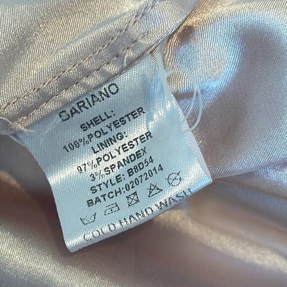 BARIANO Australia  Corine Drape Sleeve Plunged V-neck Peach Maxi Gown Size 2 - Picture 12 of 13